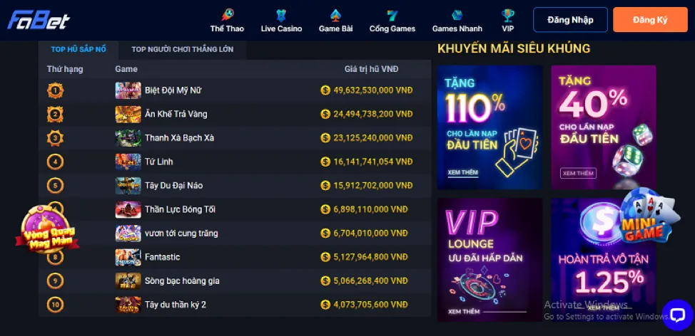 Biểu đồ các cấp độ VIP và quyền lợi tại hi8823 web